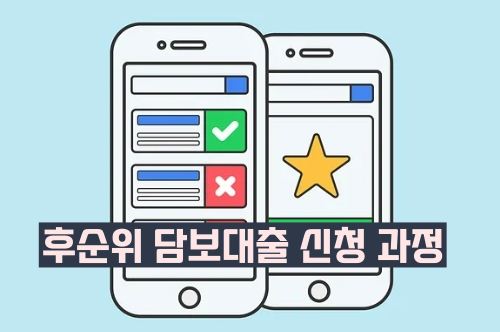 후순위 담보대출 신청